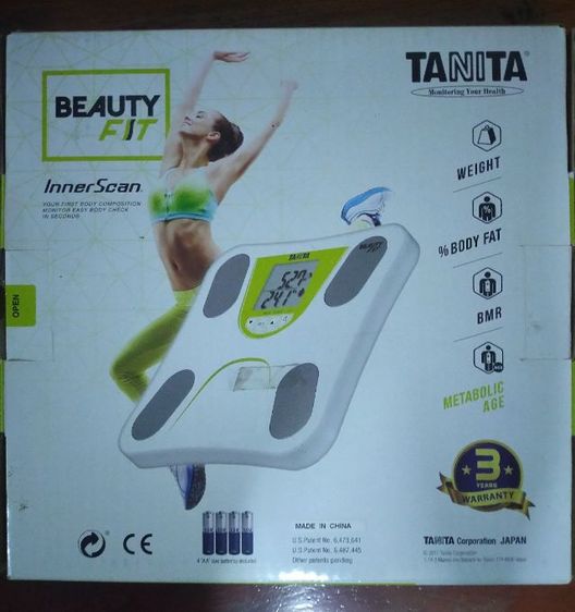 เครื่องชั่งน้ำหนัก TANITA Inner Scan  
เครื่องวัดองค์ประกอบในร่างกาย
รุ่น Beauty Fit  สีขาว แบบดิจิตอล 
 ของใหม่ รูปที่ 2