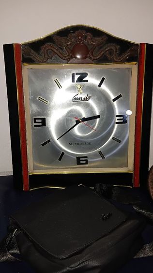 นาฬิการุ่นเก่า โครงไม้สัก เดินปกติ ตาม ภาพ รูปที่ 2