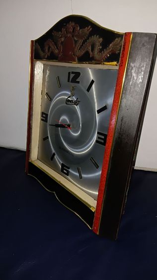 นาฬิการุ่นเก่า โครงไม้สัก เดินปกติ ตาม ภาพ รูปที่ 3