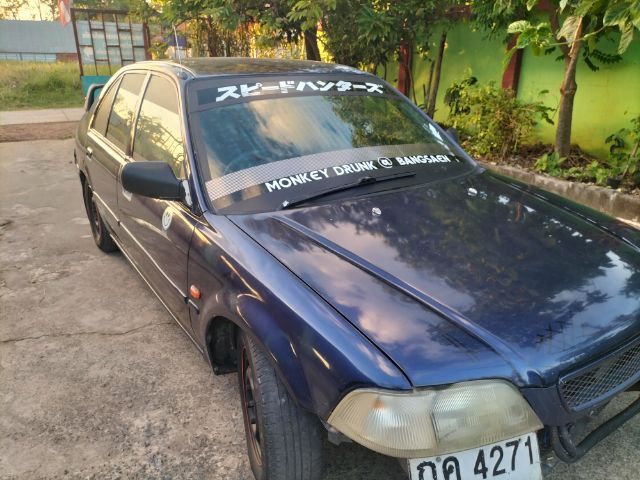 Honda City 1993 1.4 Exi Sedan เบนซิน ไม่ติดแก๊ส เกียร์ธรรมดา น้ำเงิน รูปที่ 3