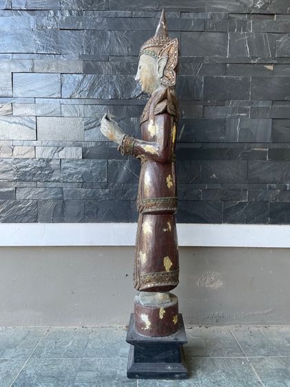 เทวดาไม้เก่าขนาดใหญ่ รูปที่ 6
