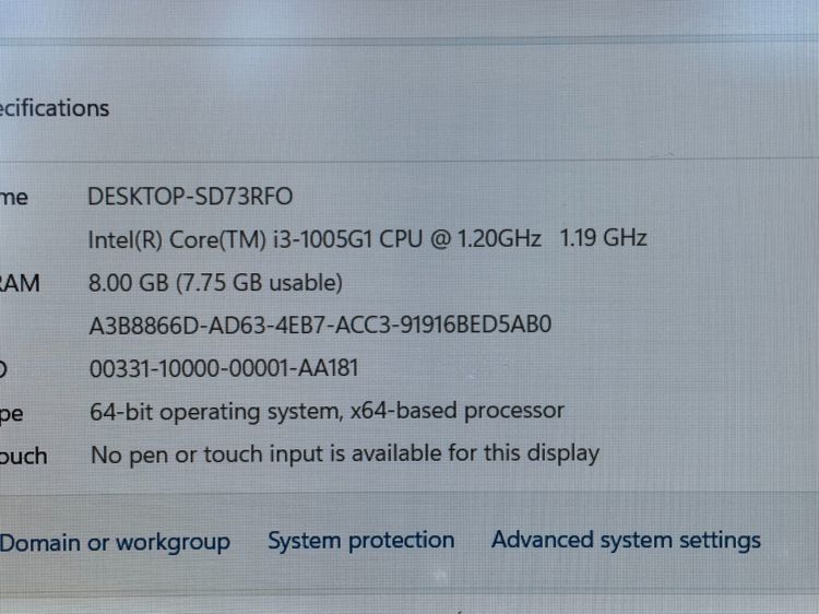Dell inspiron 15 3515 Core i3 1005G1u 1.2 Ghz RAM 8 GB SSD M.2 256 GB+HD 500 GB จอ 15.6 นิ้ว FHD รูปที่ 12