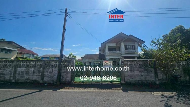 บ้านพร้อมที่ดิน 2 ชั้น 198 ตร.ว. หมู่บ้าน กม.24 ซอยพหลโยธิน54-1 แยก7 ถนนพหลโยธิน ถนนจันทรุเบกษา เขตสายไหม กรุงเทพมหานคร