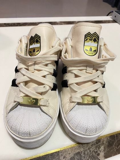 Adidas Originals Superstar Bonega Ivory Womens Platform Sneakers  รูปที่ 2