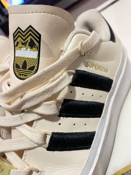 Adidas Originals Superstar Bonega Ivory Womens Platform Sneakers  รูปที่ 6
