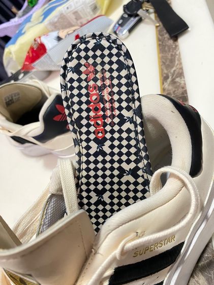 Adidas Originals Superstar Bonega Ivory Womens Platform Sneakers  รูปที่ 7