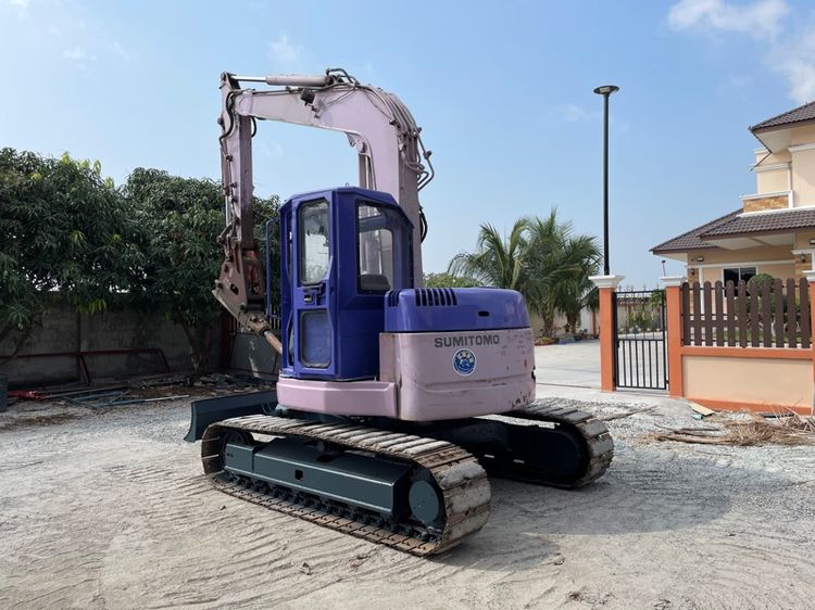 รถแบคโฮ SUMITOMO รุ่น SH75U-2  ขนาด 7.5 ตัน  มีหัวกระแทกและบุ้งกี๋ รถเก่านอกนำเข้า รูปที่ 4