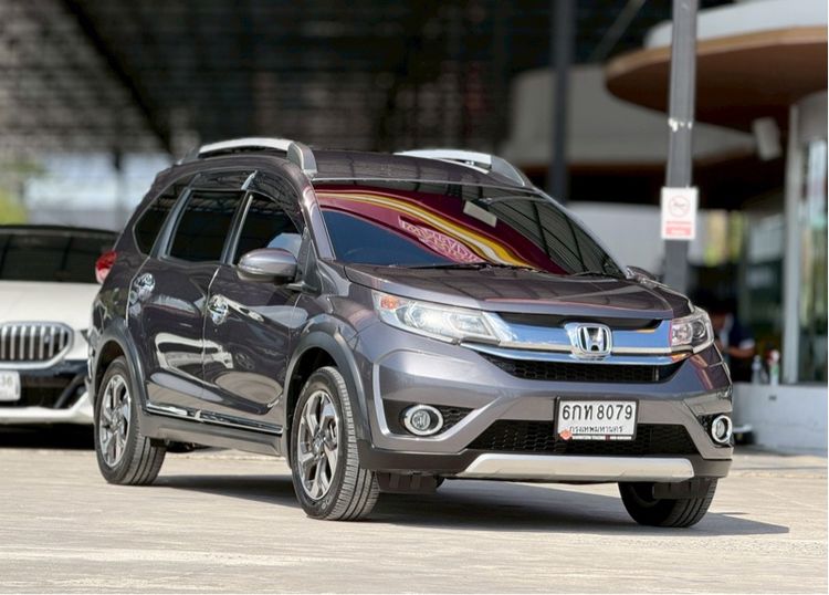 Honda BR-V 2017 1.5 SV Utility-car เบนซิน ไม่ติดแก๊ส เกียร์อัตโนมัติ เทา รูปที่ 3