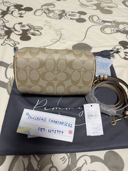 coach Mini Rowan Satchel In Blocked Signature Canvas  รูปที่ 14