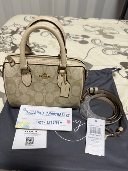 ไม่ระบุ หลากสี อื่นๆ coach Mini Rowan Satchel In Blocked Signature Canvas 