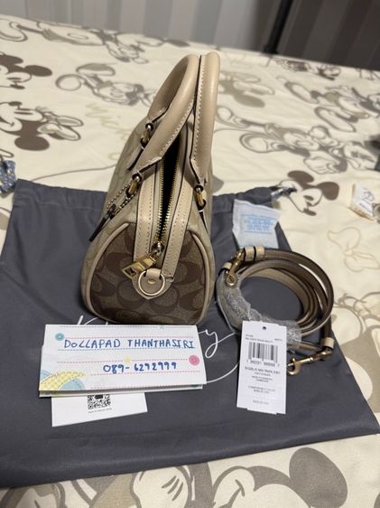 coach Mini Rowan Satchel In Blocked Signature Canvas  รูปที่ 11