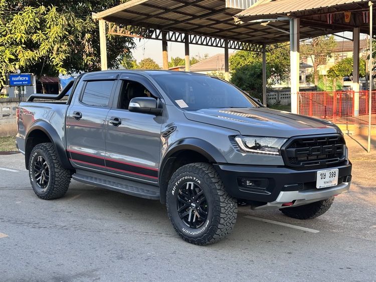 Ford Ranger 2021 2.0 Raptor 4WD Pickup ดีเซล ไม่ติดแก๊ส เกียร์อัตโนมัติ เทา รูปที่ 2