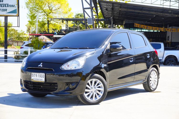 รถ Mitsubishi Mirage 1.2 GLX สี ดำ