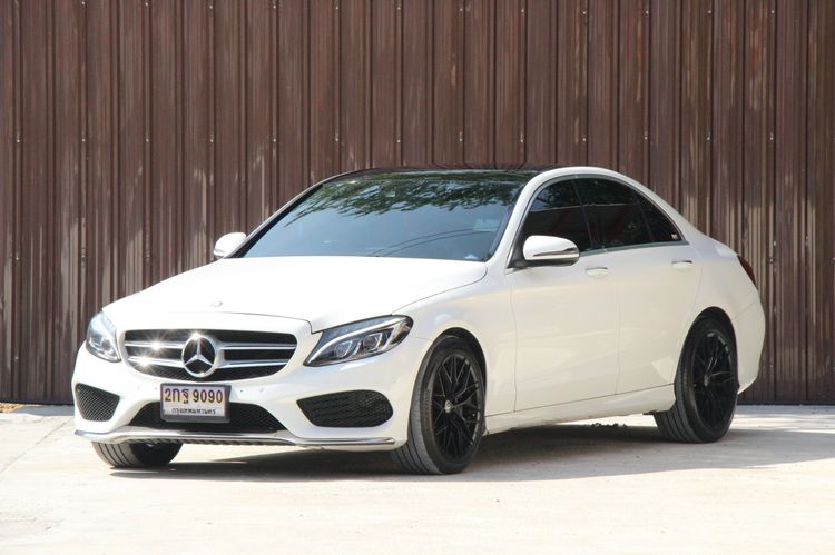 Mercedes-Benz C-Class 2016 C300 Sedan ไฮบริด ไม่ติดแก๊ส เกียร์อัตโนมัติ ขาว รูปที่ 3