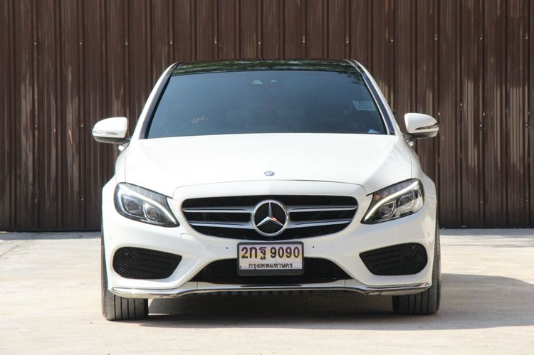 Mercedes-Benz C-Class 2016 C300 Sedan ไฮบริด ไม่ติดแก๊ส เกียร์อัตโนมัติ ขาว รูปที่ 2