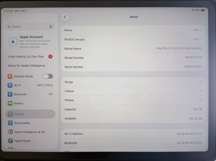 iPad Pro 11 นิ้ว Gen 4 สภาพ 99 รูปที่ 4