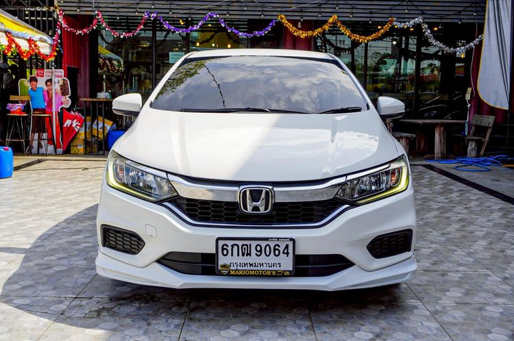 Honda City 2017 1.5 S Sedan เบนซิน ไม่ติดแก๊ส เกียร์อัตโนมัติ ขาว รูปที่ 2