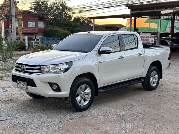 Toyota Hilux Revo 2016 Pickup ดีเซล ไม่ติดแก๊ส เกียร์อัตโนมัติ ขาว