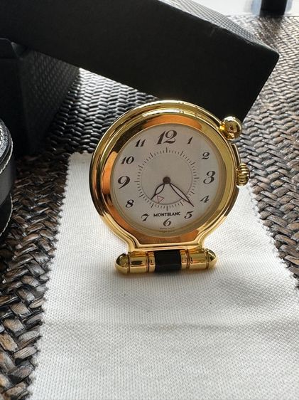 ทอง โลหะ นาฬิกาเดินทางหรือตั้งโต๊ะ Montblanc Meisterstück Travel 
