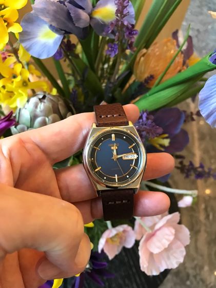 ลดราคา SEIKO 5 หน้าน้ำเงินเข้ม ออโตเมติค สภาพดี รูปที่ 8