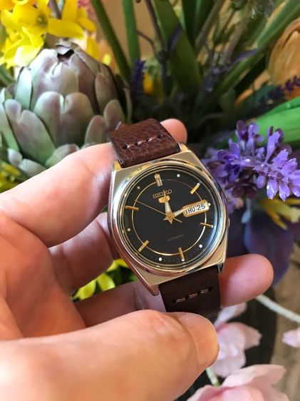 ลดราคา SEIKO 5 หน้าน้ำเงินเข้ม ออโตเมติค สภาพดี รูปที่ 3