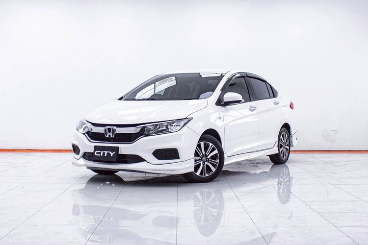 Honda City 2017 1.5 V Plus i-VTEC Sedan เบนซิน ไม่ติดแก๊ส เกียร์อัตโนมัติ ขาว