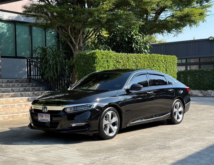 Honda Accord 2021 2.0 Hybrid Tech Sedan ไฮบริด ไม่ติดแก๊ส เกียร์อัตโนมัติ ดำ รูปที่ 4