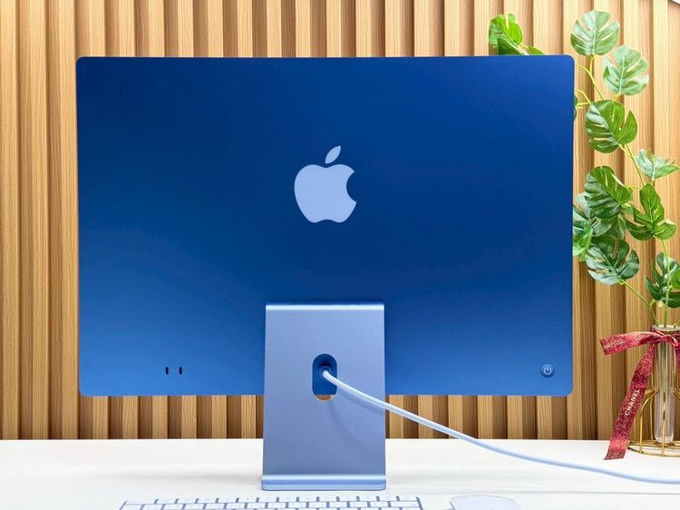 iMac 24-inch M4 2024 Two ports Ram16GB SSD256GB CPU8-Core GPU8-Core 2Ports Blue apple care 2 August 2026 รูปที่ 4