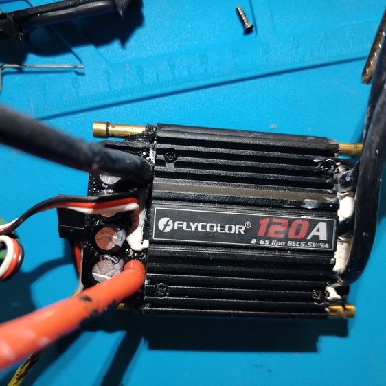 ตัวควบคุมสปีด​ เรือบังคับflycolorขนาด120a รูปที่ 2