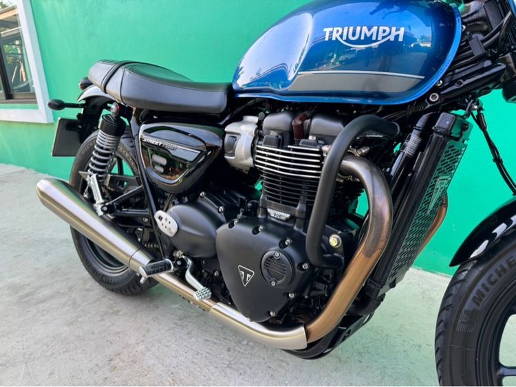Triumph Street twin900 สีน้ำเงินปี2021 รูปที่ 9