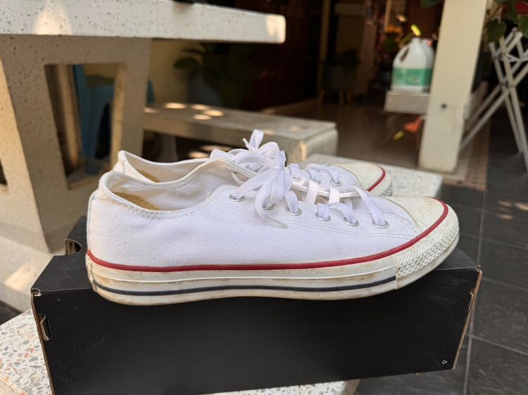 Converse All Star สีขาว ไซส์ 41.5 (8US) สภาพดี รูปที่ 4