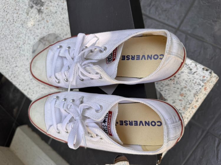 Converse All Star สีขาว ไซส์ 41.5 (8US) สภาพดี รูปที่ 5