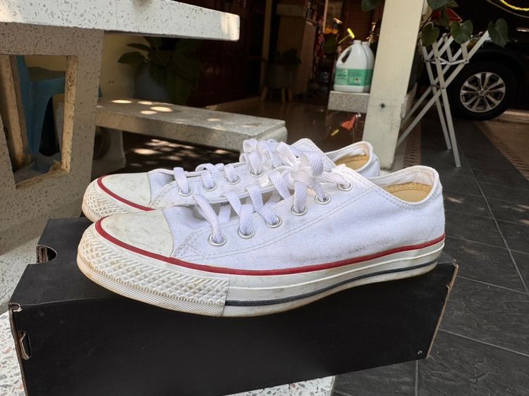 Converse All Star สีขาว ไซส์ 41.5 (8US) สภาพดี รูปที่ 2