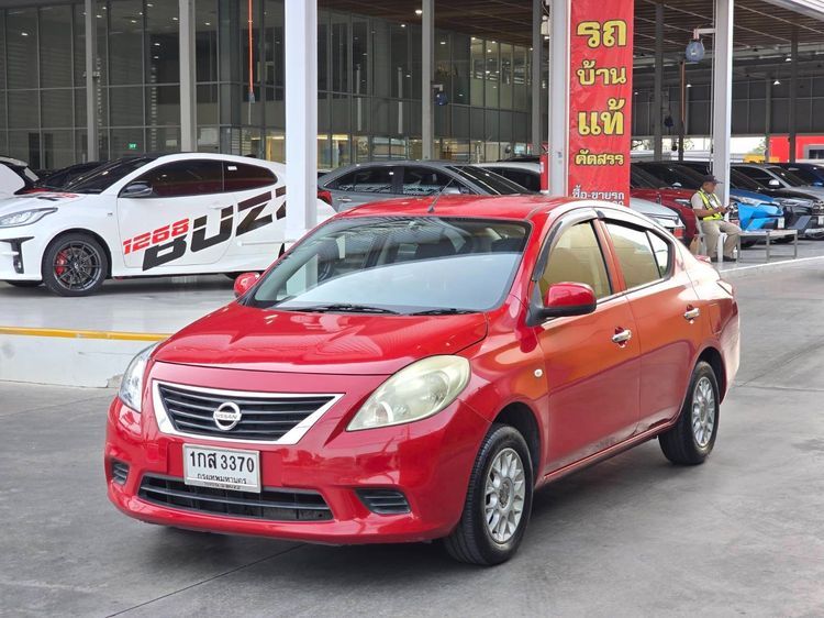 Nissan Almera 2013 1.2 E Sedan เบนซิน ไม่ติดแก๊ส เกียร์อัตโนมัติ แดง รูปที่ 3