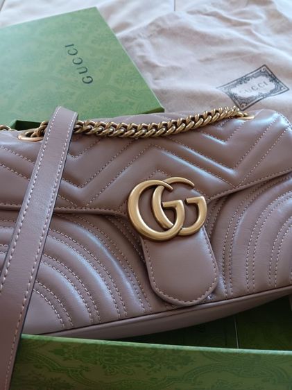 กระเป๋า Gucci marmont 26 สีเบจ