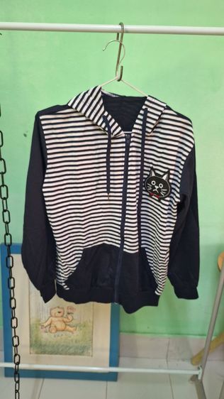 เสื้อฮู้ดแขนยาวลายแมว รูปที่ 4