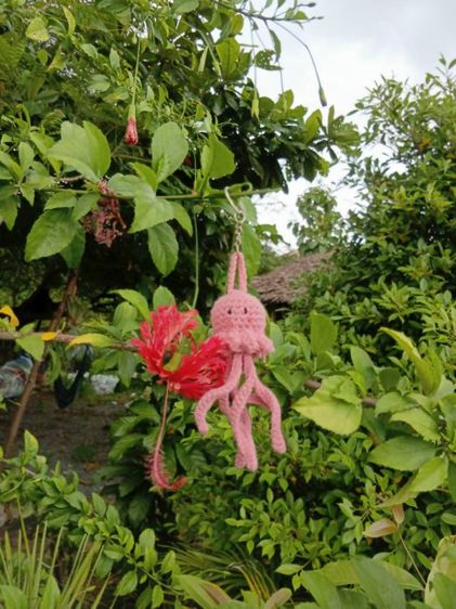 พวงกุญแจน้องแมงกระพรุนงานแฮนด์เมด รูปที่ 2