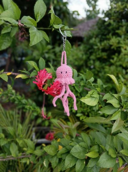 พวงกุญแจน้องแมงกระพรุนงานแฮนด์เมด รูปที่ 3