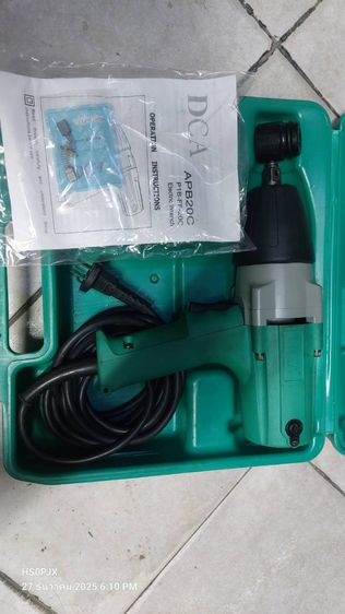 บล็อก DCA APB20C (มือ2) พร้อมลูกบล็อก เบอร์24+แปลงถ่านสำรองแท้ใหม่