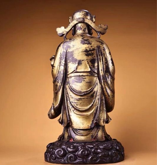 ✨เทพเจ้ากวนอู (Guan Yu) ปิดทองโบราณ  รูปที่ 3