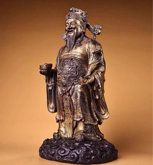 ✨เทพเจ้ากวนอู (Guan Yu) ปิดทองโบราณ  รูปที่ 2