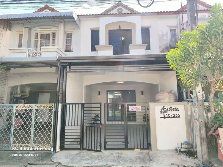 ตกแต่งครบ ทาวน์เฮาส์ คลองสามวา หทัยราษฎร์ ไทยรามัญ มบ.เคซีรามอินทรา 8 ซอย 15