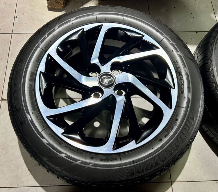 ล้อแท้TOYOTA YARIS VIOS ขอบ15 พร้อมยางบริสโตน 185 60 15 ปี23 ครบชุด รูปที่ 6