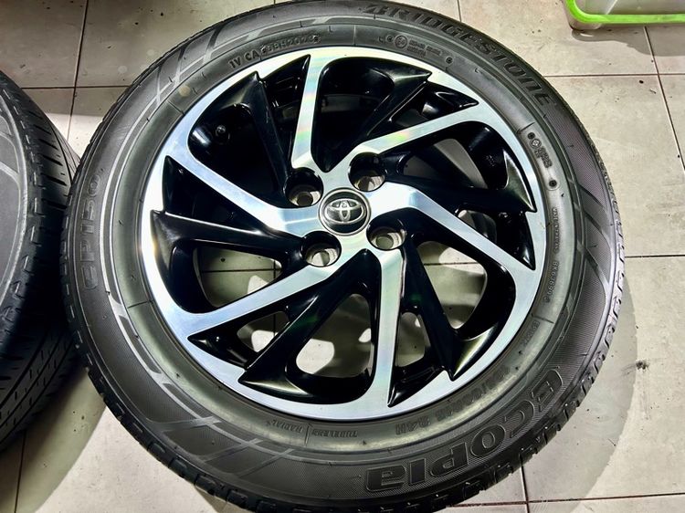 ล้อแท้TOYOTA YARIS VIOS ขอบ15 พร้อมยางบริสโตน 185 60 15 ปี23 ครบชุด รูปที่ 3