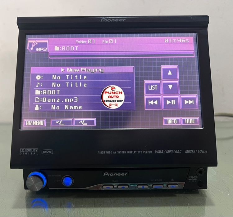PIONEER AVH-P5050DVD(จอสไลด์ ใช้งานได้ดี) รูปที่ 3