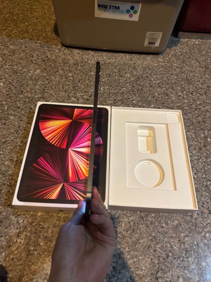 ขายiPadPro11นิ้ว M1 สีดำ128กิ๊กWifi Celluer ใส่ซิมได้ยกกล่องไร้รอยตกสูนTrueจอไม่เหลืองใช้งานดีถูกมากๆ รูปที่ 6