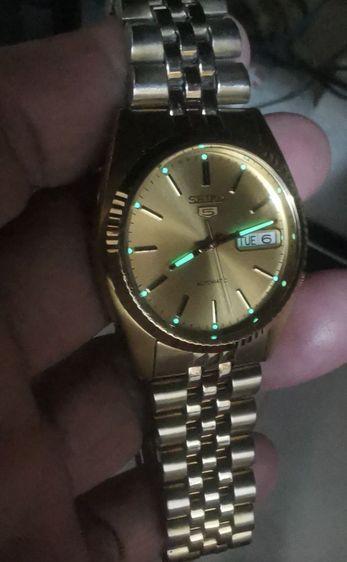 Vintage Seiko presiden auto day-date gold 7s26 ขอหยักตัวนิยม เดิม เดิมทองทั้งเรือนและสาย ใสกิ๊กเครื่องสวย เดินปรกติ สะสมใช้งานได้อีกนานครับ รูปที่ 4