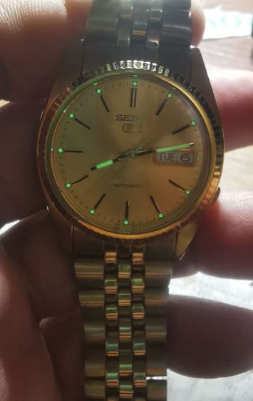 Vintage Seiko presiden auto day-date gold 7s26 ขอหยักตัวนิยม เดิม เดิมทองทั้งเรือนและสาย ใสกิ๊กเครื่องสวย เดินปรกติ สะสมใช้งานได้อีกนานครับ รูปที่ 9