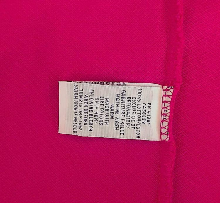 Polo Ralph Lauren Cropped Polo Shirt Aruba Pink รูปที่ 8