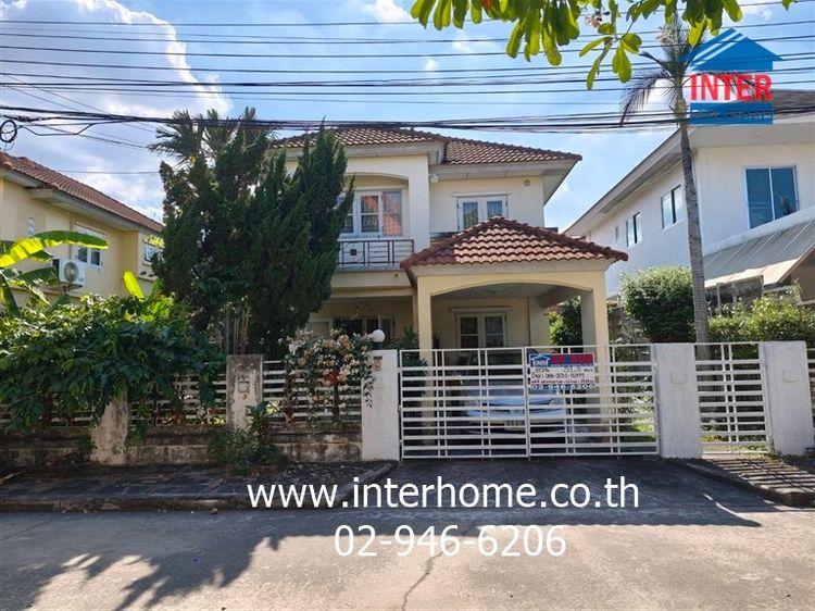 บ้านเดี่ยว 2 ชั้น 51.5 ตร.ว. หมู่บ้านชวนชื่นเรสซิเด้นซ์ พาร์ค2 ใกล้ห้างแฟชั่นไอส์แลนด์ ซอยคู้บอน27 แยก11 (ซอยรามอินทรา65) ถนนรามอินทรา 